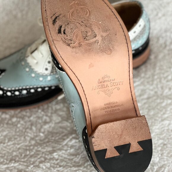 The Office of Angela Scott Mr. Doubt Wingtip Oxford Shoes EUC - Picture 9 of 10